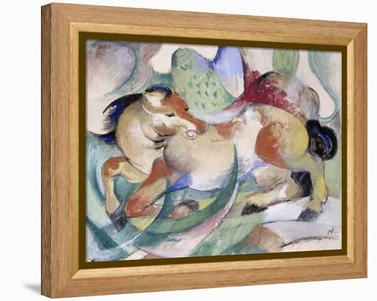 Jumping Horse, 1913-Franz Marc-Framed Premier Image Canvas