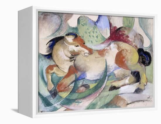 Jumping Horse, 1913-Franz Marc-Framed Premier Image Canvas