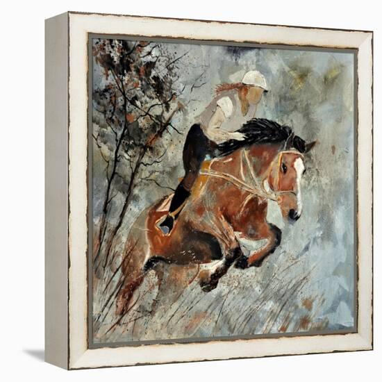 Jumping Horse-Pol Ledent-Framed Stretched Canvas