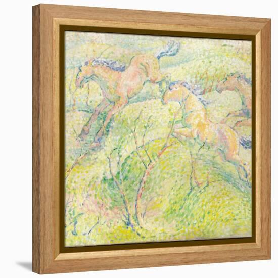 Jumping Horses, 1910-Franz Marc-Framed Premier Image Canvas