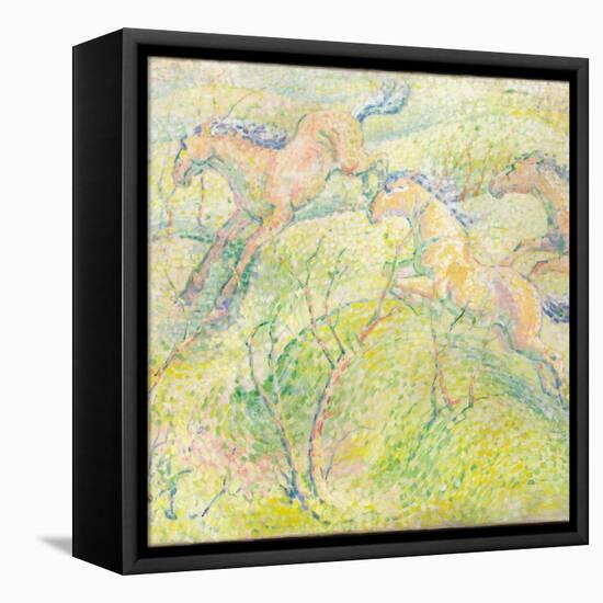 Jumping Horses, 1910-Franz Marc-Framed Premier Image Canvas