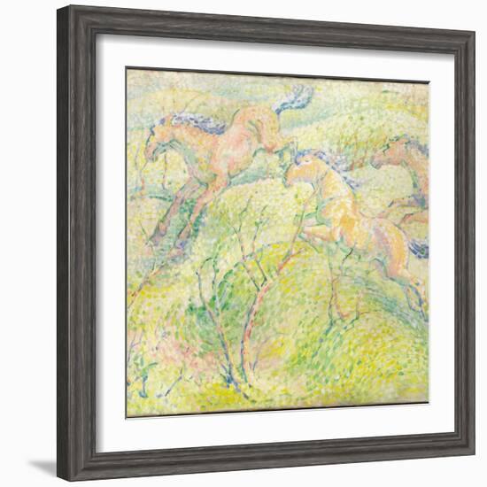 Jumping Horses, 1910-Franz Marc-Framed Giclee Print