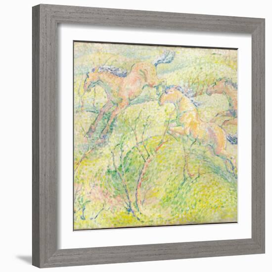 Jumping Horses, 1910-Franz Marc-Framed Giclee Print