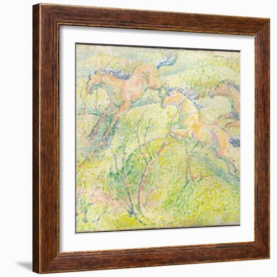 Jumping Horses, 1910-Franz Marc-Framed Giclee Print