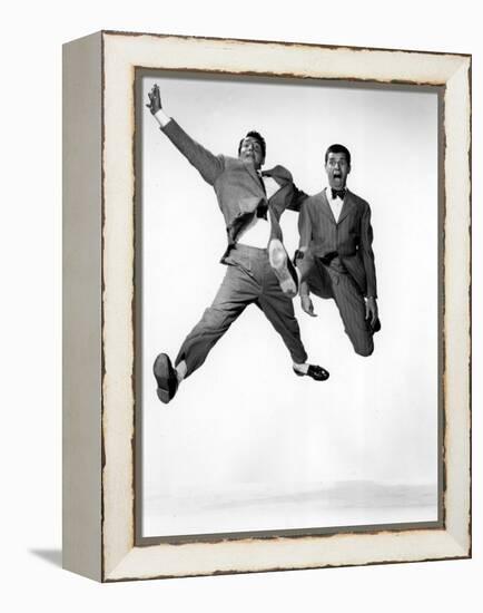 Jumping Jacks, Dean Martin, Jerry Lewis, 1952, Jumping-null-Framed Stretched Canvas