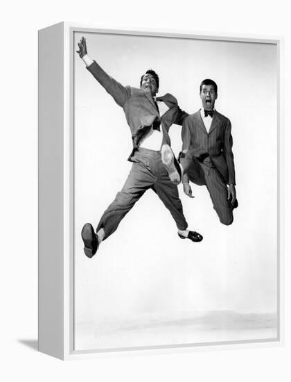 Jumping Jacks, Dean Martin, Jerry Lewis, 1952, Jumping-null-Framed Stretched Canvas