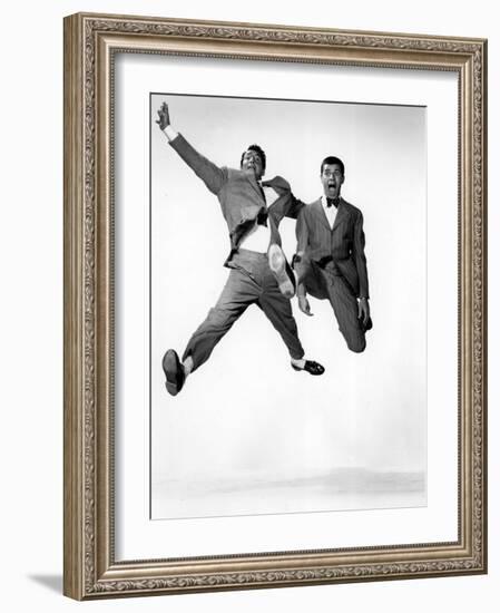 Jumping Jacks, Dean Martin, Jerry Lewis, 1952, Jumping-null-Framed Photo