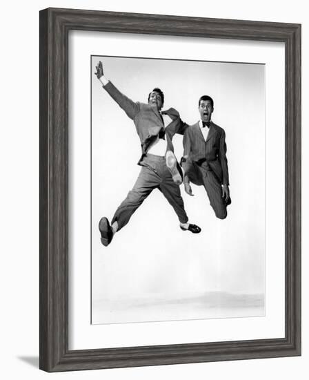 Jumping Jacks, Dean Martin, Jerry Lewis, 1952, Jumping-null-Framed Photo