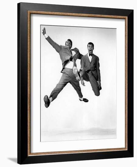 Jumping Jacks, Dean Martin, Jerry Lewis, 1952, Jumping-null-Framed Photo