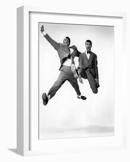 Jumping Jacks, Dean Martin, Jerry Lewis, 1952, Jumping-null-Framed Photo