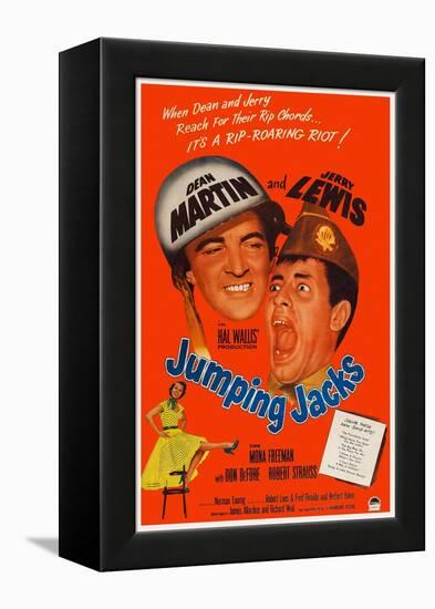 Jumping Jacks, Dean Martin, Jerry Lewis, Mona Freeman, 1952-null-Framed Stretched Canvas