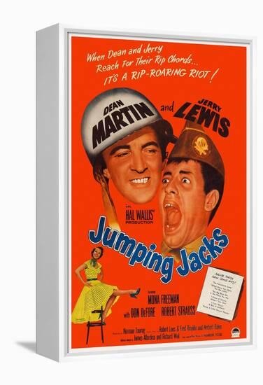 Jumping Jacks, Dean Martin, Jerry Lewis, Mona Freeman, 1952-null-Framed Stretched Canvas
