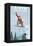 Jumping Snowboarder - Aspen, Colorado-Lantern Press-Framed Stretched Canvas