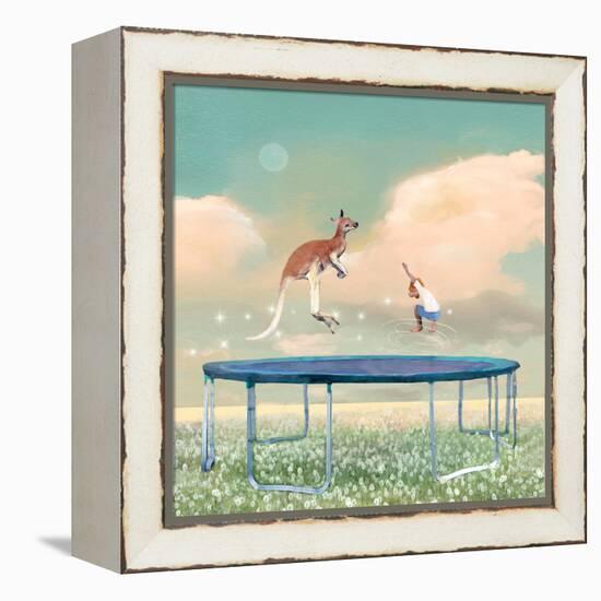 Jumping With Kangaroo-Nancy Tillman-Framed Stretched Canvas