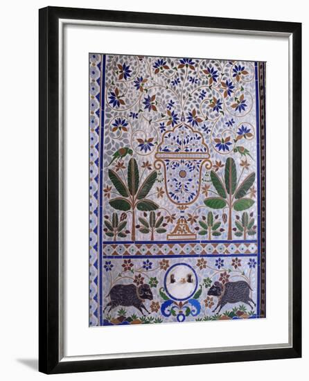 Juna Mahal, One of the Finest Examples of a Painted Palace, Dungarpur, Rajasthan State, India-John Henry Claude Wilson-Framed Photographic Print