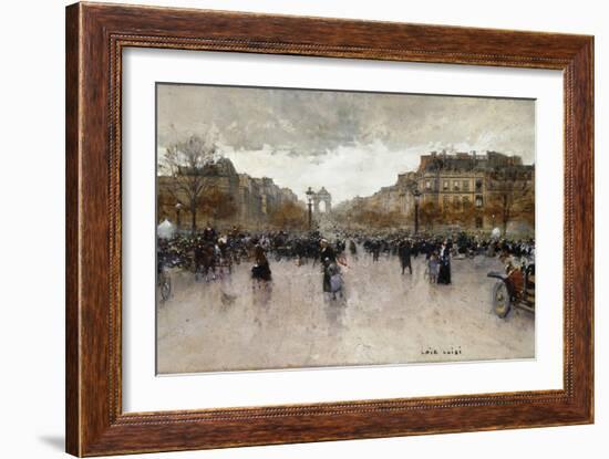 Junction near the Champs Elysee-Luigi Loir-Framed Giclee Print