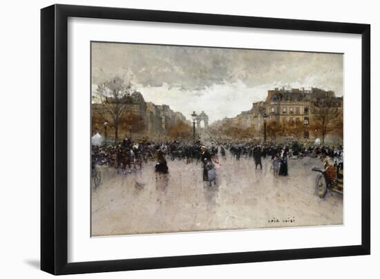 Junction near the Champs Elysee-Luigi Loir-Framed Giclee Print