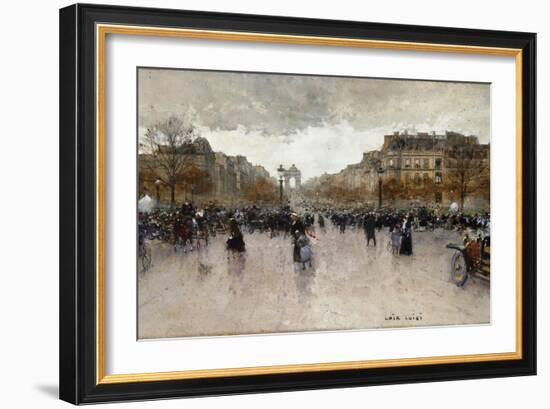 Junction near the Champs Elysee-Luigi Loir-Framed Giclee Print