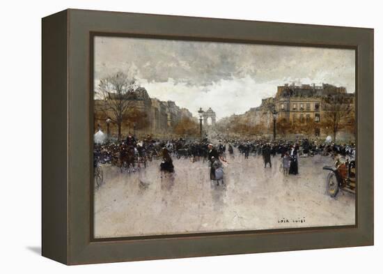 Junction near the Champs Elysee-Luigi Loir-Framed Premier Image Canvas