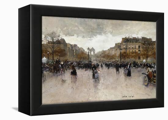 Junction near the Champs Elysee-Luigi Loir-Framed Premier Image Canvas