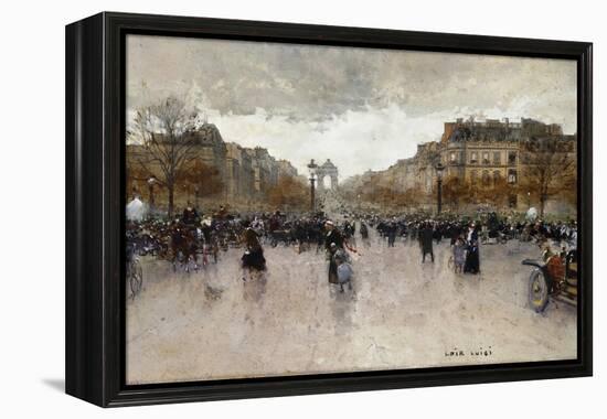 Junction near the Champs Elysee-Luigi Loir-Framed Premier Image Canvas