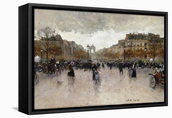Junction near the Champs Elysee-Luigi Loir-Framed Premier Image Canvas