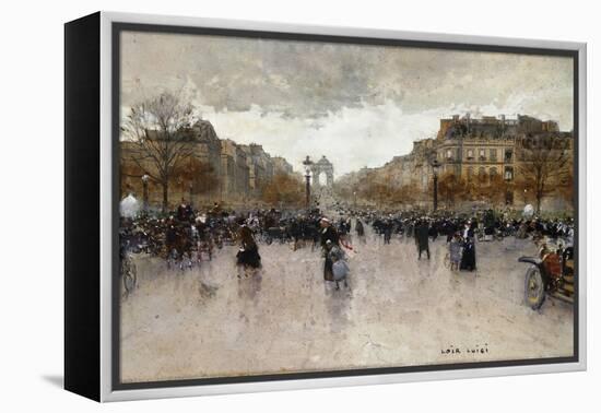 Junction near the Champs Elysee-Luigi Loir-Framed Premier Image Canvas