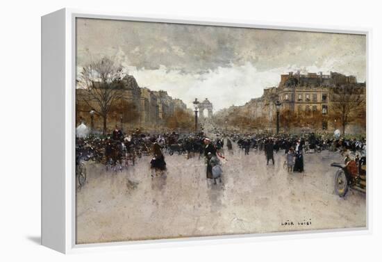 Junction near the Champs Elysee-Luigi Loir-Framed Premier Image Canvas