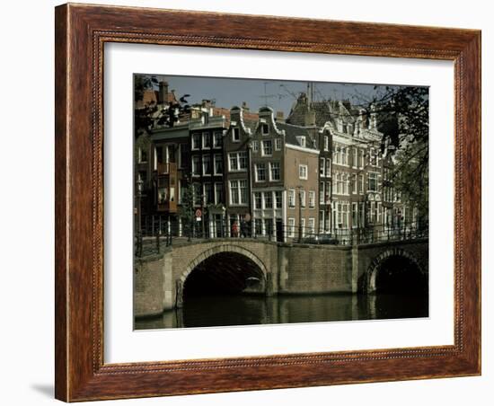 Junction of Reguliersgracht and Keizersgracht Canals, Amsterdam, Holland-Adam Woolfitt-Framed Photographic Print