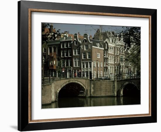 Junction of Reguliersgracht and Keizersgracht Canals, Amsterdam, Holland-Adam Woolfitt-Framed Photographic Print