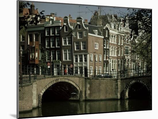 Junction of Reguliersgracht and Keizersgracht Canals, Amsterdam, Holland-Adam Woolfitt-Mounted Photographic Print