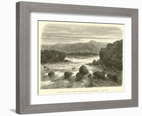 Junction of the Rivers Yanatili and Quillabamba Santa Ana-Édouard Riou-Framed Giclee Print