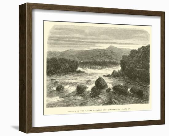 Junction of the Rivers Yanatili and Quillabamba Santa Ana-Édouard Riou-Framed Giclee Print