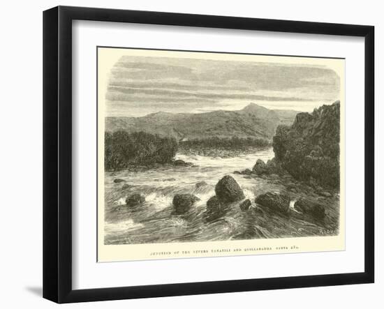 Junction of the Rivers Yanatili and Quillabamba Santa Ana-Édouard Riou-Framed Giclee Print