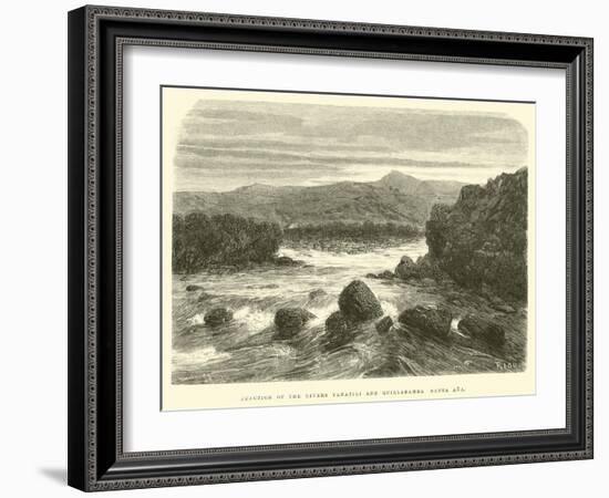 Junction of the Rivers Yanatili and Quillabamba Santa Ana-Édouard Riou-Framed Giclee Print