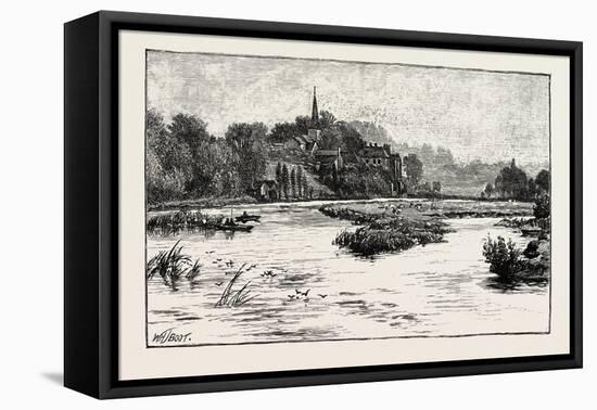 Junction of the Trent and the Dove, UK-null-Framed Premier Image Canvas