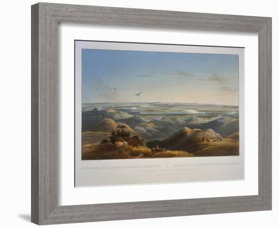 Junction of the Yellowstone River with the Missouri-Karl Bodmer-Framed Giclee Print