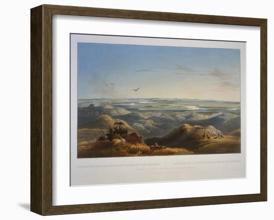 Junction of the Yellowstone River with the Missouri-Karl Bodmer-Framed Giclee Print