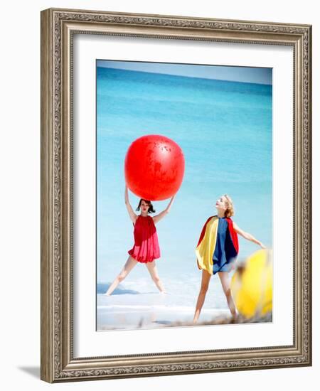 June 1956: Girls Modeling Beach Fashions in Cuba-Gordon Parks-Framed Photographic Print