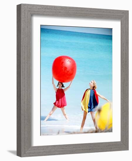 June 1956: Girls Modeling Beach Fashions in Cuba-Gordon Parks-Framed Photographic Print