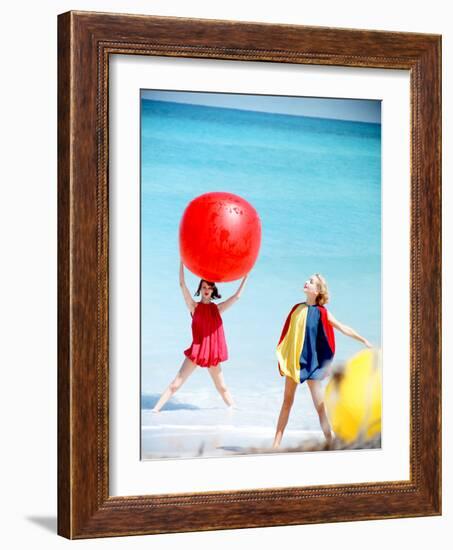 June 1956: Girls Modeling Beach Fashions in Cuba-Gordon Parks-Framed Photographic Print