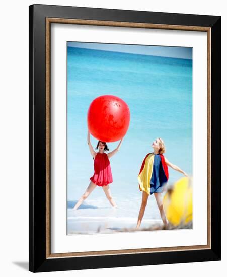 June 1956: Girls Modeling Beach Fashions in Cuba-Gordon Parks-Framed Photographic Print