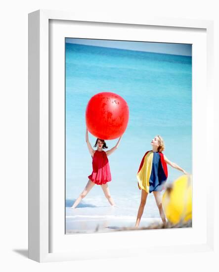 June 1956: Girls Modeling Beach Fashions in Cuba-Gordon Parks-Framed Photographic Print