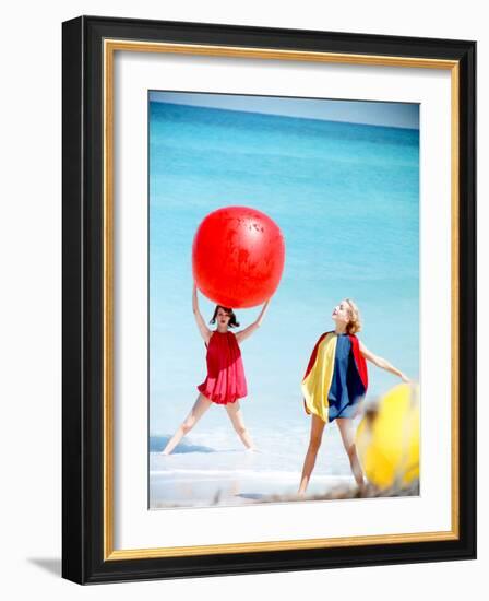 June 1956: Girls Modeling Beach Fashions in Cuba-Gordon Parks-Framed Photographic Print