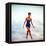 June 1956: Woman in Polka-Dot Swimsuit Modeling Beach Fashions in Cuba-Gordon Parks-Framed Premier Image Canvas