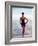 June 1956: Woman in Polka-Dot Swimsuit Modeling Beach Fashions in Cuba-Gordon Parks-Framed Photographic Print