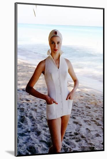 June 1956: Woman Modeling Beach Fashions in Cuba-Gordon Parks-Mounted Photographic Print