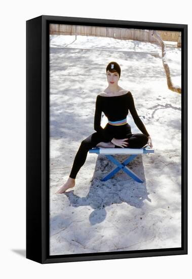 June 1956: Woman Modeling Beach Fashions in Cuba-Gordon Parks-Framed Premier Image Canvas