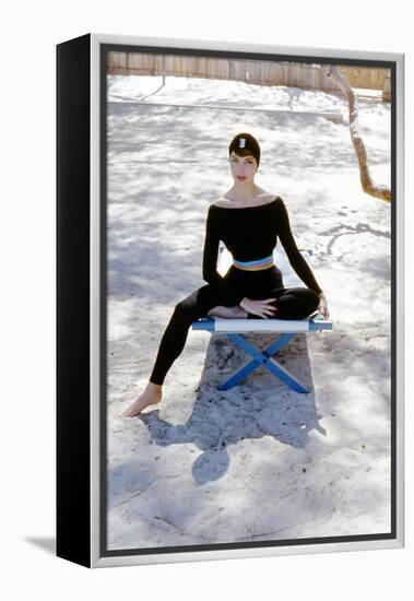 June 1956: Woman Modeling Beach Fashions in Cuba-Gordon Parks-Framed Premier Image Canvas