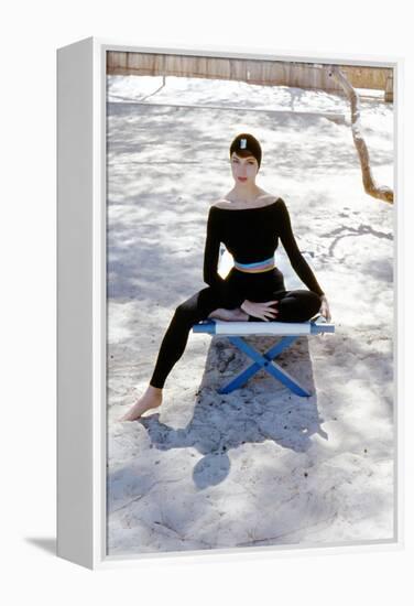 June 1956: Woman Modeling Beach Fashions in Cuba-Gordon Parks-Framed Premier Image Canvas